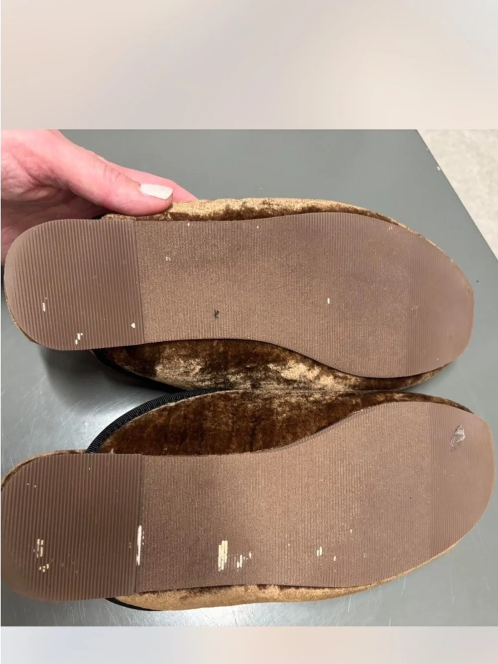 Madewell Brown Velvet Slip-On Mules - Picture 3 of 3